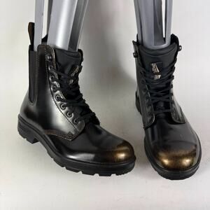 Blundstone Originals 2219 Boots Women's 7 Black Patent leather Lace Up Ankle